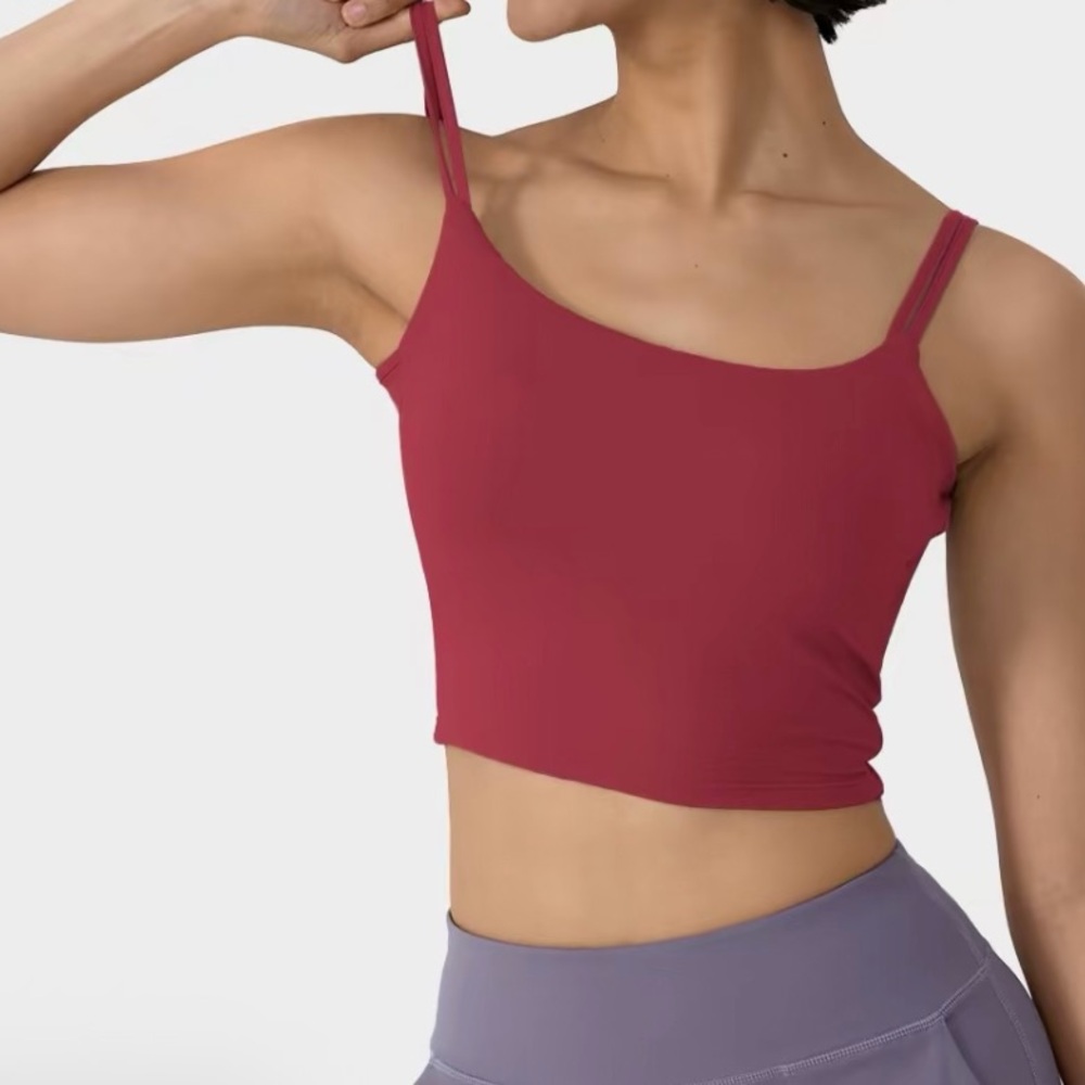 HALARA Double Straps Bra in Scarlet Sage